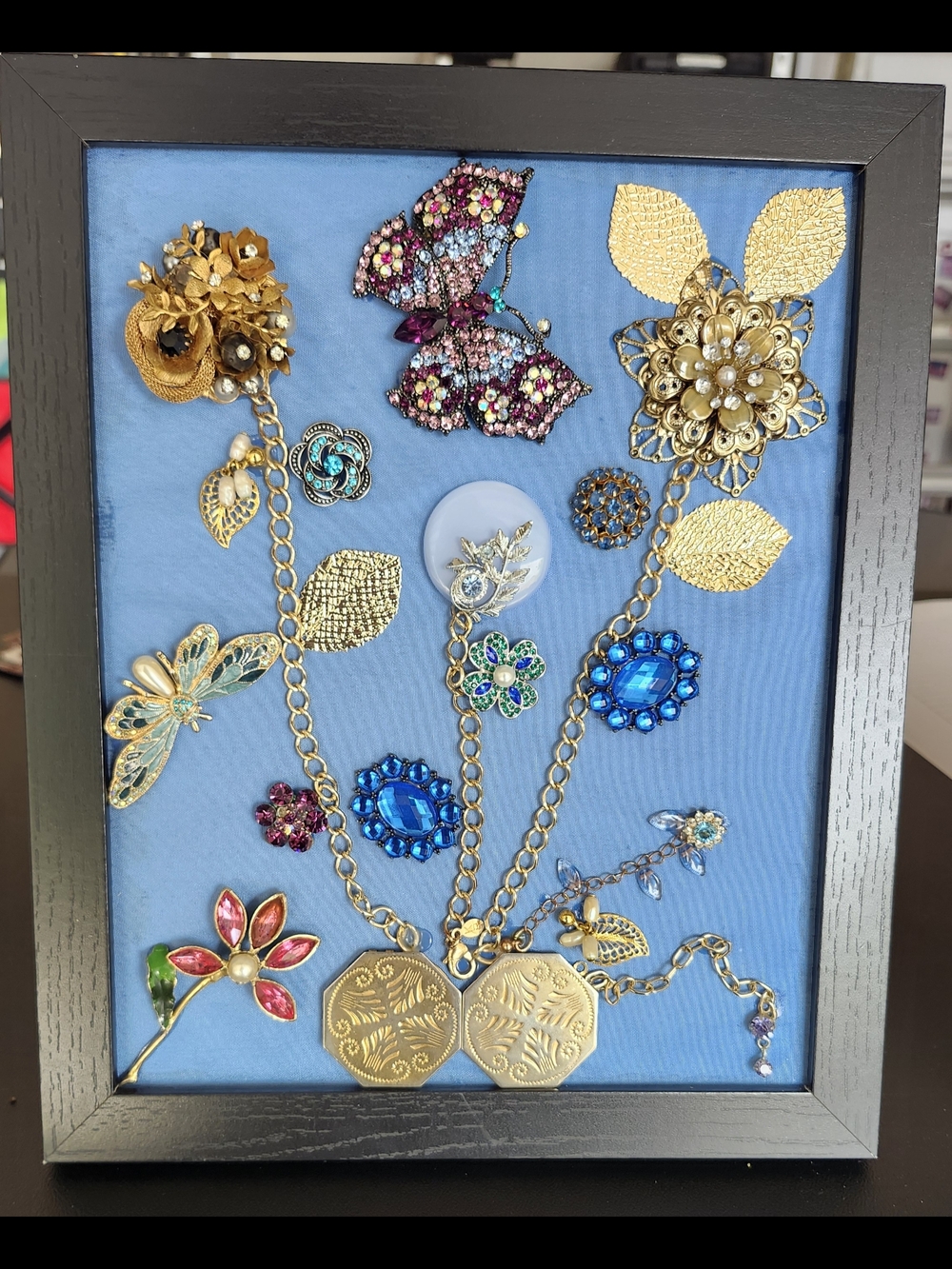Flower Basket Jewelry Art/ Handmade/ Vintage & modern Pieces